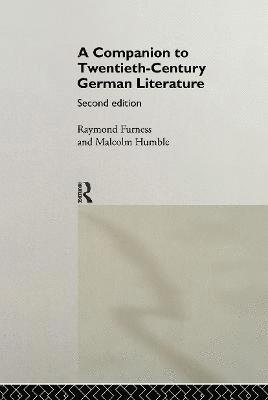 A Companion to Twentieth-Century German Literature 1