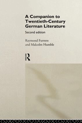 Raymond Furness, Malcolm Humble - Companion to Twentieth-Century German Literature, Häftad