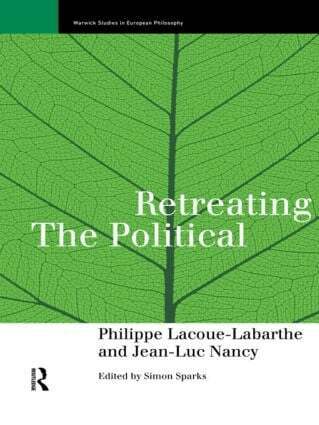 Phillippe Lacoue-Labarthe, Jean-Luc Nancy - Retreating the Political, Häftad