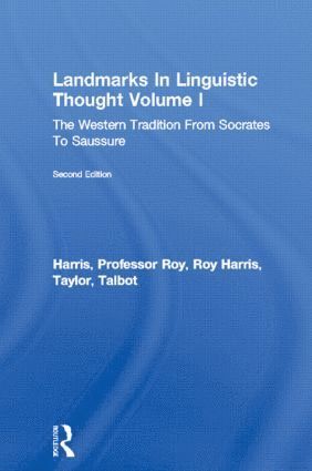 bokomslag Landmarks In Linguistic Thought Volume I