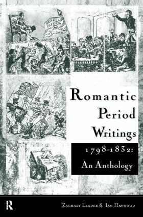 Ian Haywood, Zachary Leader - Romantic Period Writings 1798-1832: An Anthology, Häftad