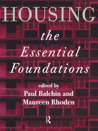 Housing: The Essential Foundations 1