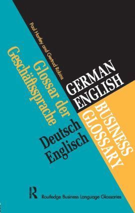 bokomslag German/English Business Glossary