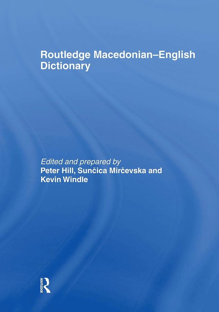 Routledge Macedonian-English Dictionary 1
