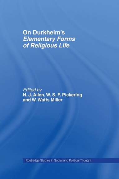 bokomslag On Durkheim's Elementary Forms of Religious Life