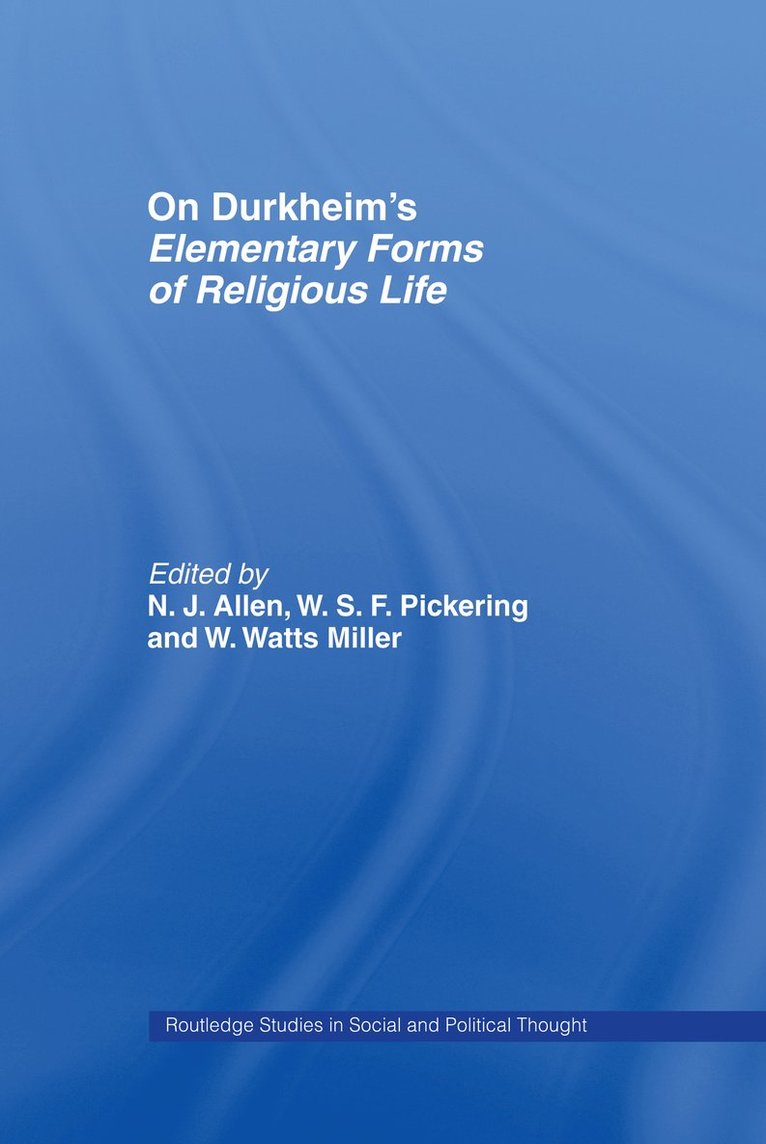On Durkheim's Elementary Forms of Religious Life