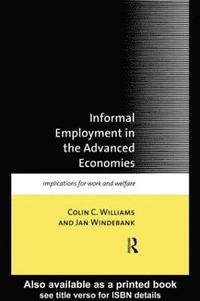 bokomslag Informal Employment in Advanced Economies