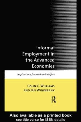 bokomslag Informal Employment in Advanced Economies