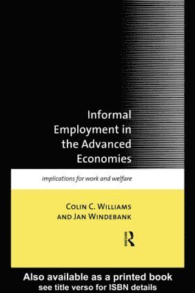 bokomslag Informal Employment in Advanced Economies