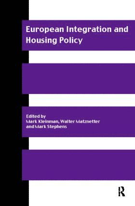 bokomslag European Integration and Housing Policy