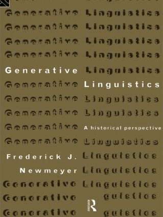 Frederick J. Newmeyer - Generative Linguistics, Häftad