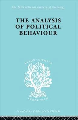 bokomslag The Analysis of Political Behaviour