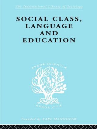 bokomslag Social Class Language and Education