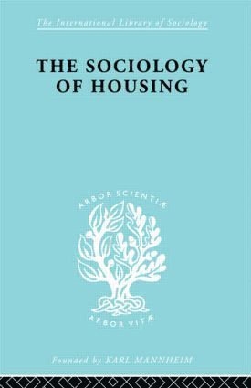 bokomslag Sociology Of Housing Ils 194