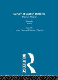 bokomslag Survey Eng Dialects Vol4 Prt3