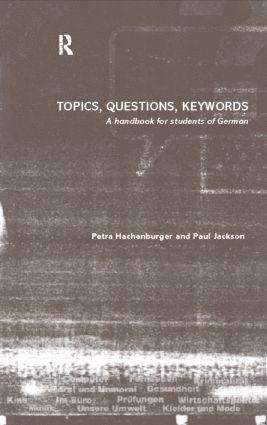 Petra Hachenburger, Paul Jackson - Topics, Questions, Key Words, Häftad