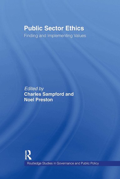 Noel Preston, Charles Sampford - Public Sector Ethics, Inbunden