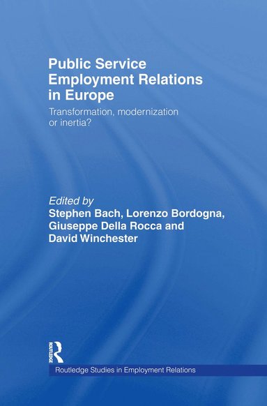 bokomslag Public Service Employment Relations in Europe