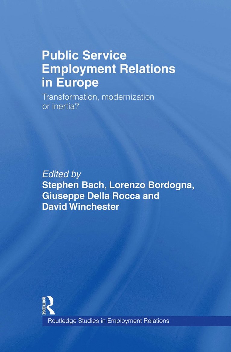 Public Service Employment Relations in Europe