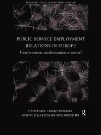 bokomslag Public Service Employment Relations in Europe