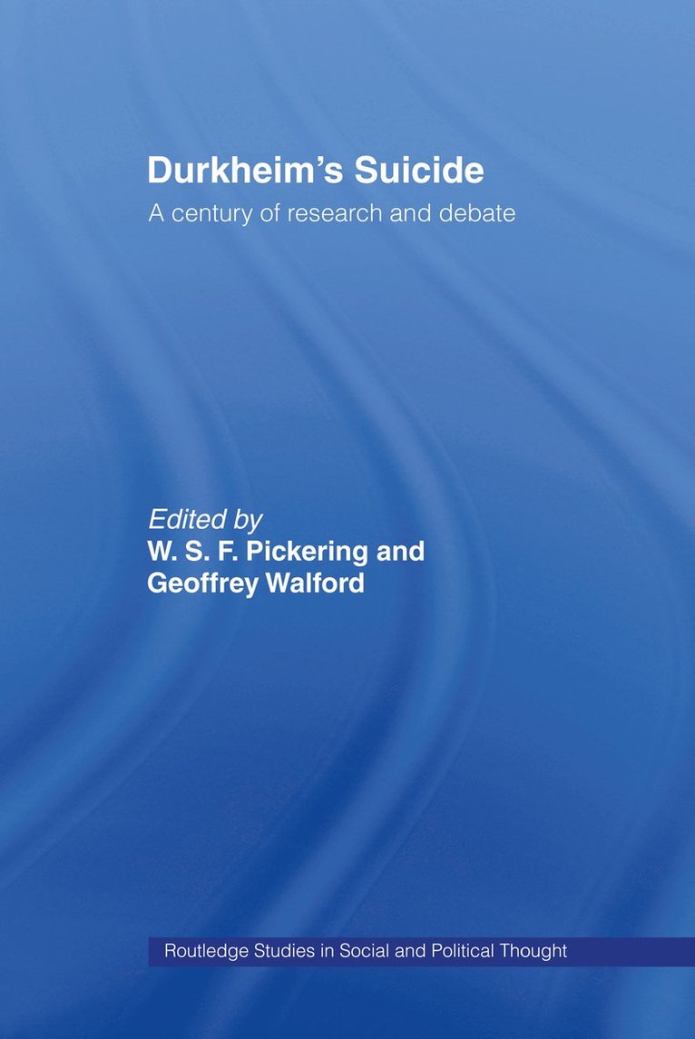 Durkheim's Suicide 1