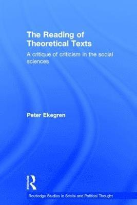 bokomslag The Reading of Theoretical Texts