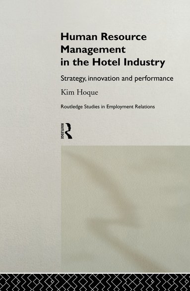 bokomslag Human Resource Management in the Hotel Industry