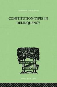 bokomslag Constitution-Types In Delinquency