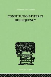 bokomslag Constitution-Types In Delinquency