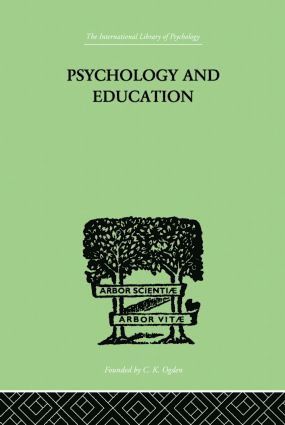 bokomslag Psychology And Education