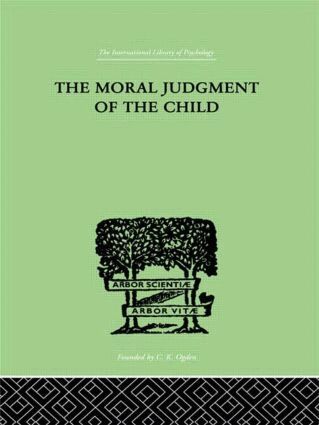 Jean Piaget - Moral Judgment Of The Child, Inbunden