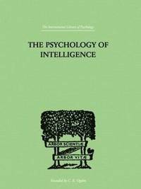 bokomslag The Psychology Of Intelligence