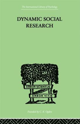 bokomslag Dynamic Social Research
