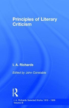 Principles of Literary Criticism V3 1