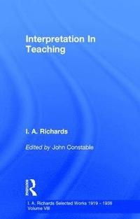 bokomslag Interpretation In Teaching V 8