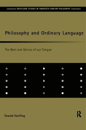 bokomslag Philosophy and Ordinary Language