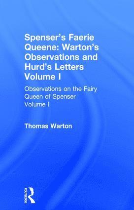 Thomas Warton - Observations On Fairy Queen V1, Inbunden