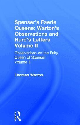 Thomas Warton - Observations On Fairy Queen V2, Inbunden