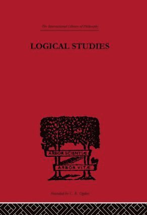 bokomslag Logical Studies