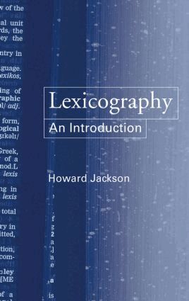 Howard Jackson - Lexicography, Inbunden