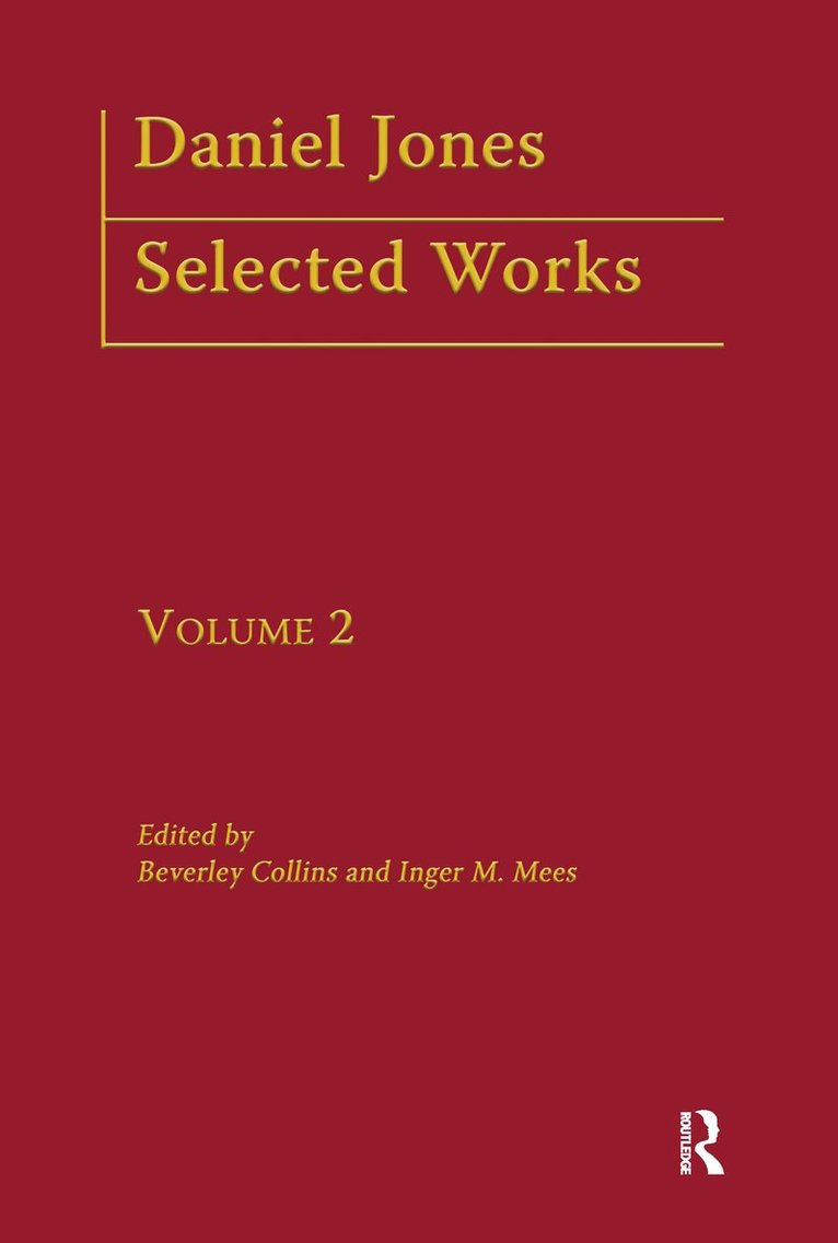 Beverley Collins, Inger M. Mees - Daniel Jones, Selected Works: Volume II, Inbunden