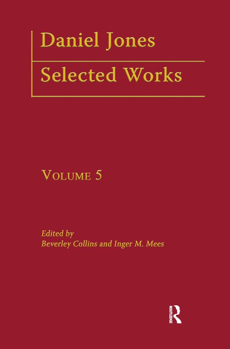 Daniel Jones, Selected Works: Volume V 1