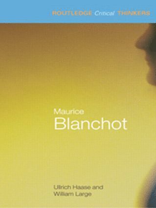 bokomslag Maurice Blanchot