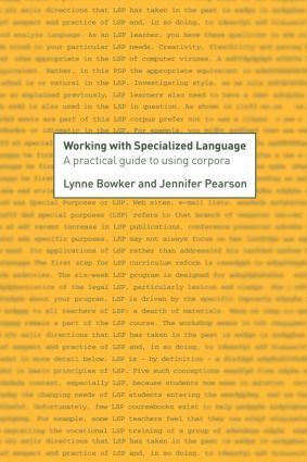 Working with Specialized Language 1