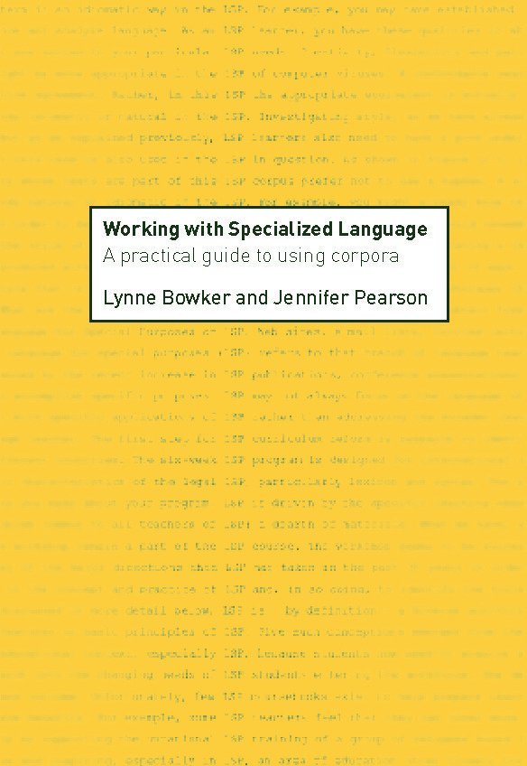 Working with Specialized Language 1