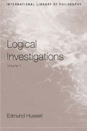 bokomslag Logical Investigations Volume 1