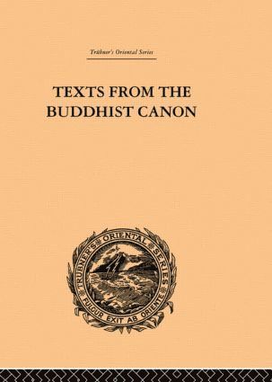 bokomslag Texts from the Buddhist Canon