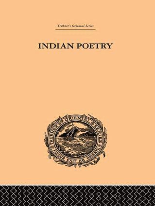 bokomslag Indian Poetry