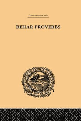 bokomslag Behar Proverbs