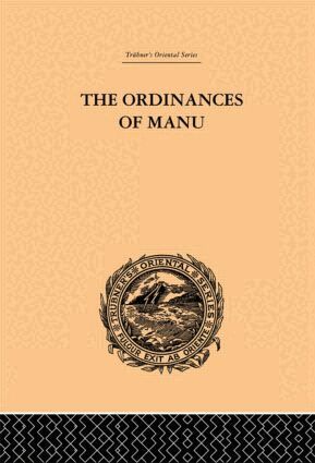Arthur Coke Burnell - Ordinances of Manu, Inbunden
